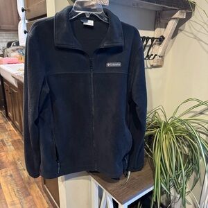 Columbia men’s fleece full zip jacket size medium black
